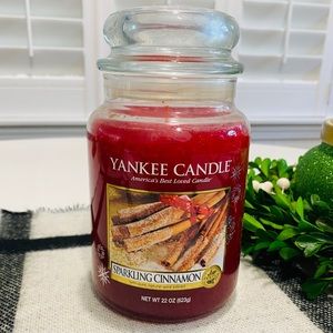 NEW Yankee Candle Sparkling Cinnamon Large Jar